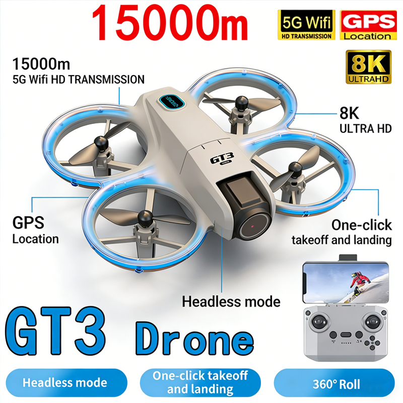 Drone Kit Tricopter - New GT3 MAX Drone 8K HD